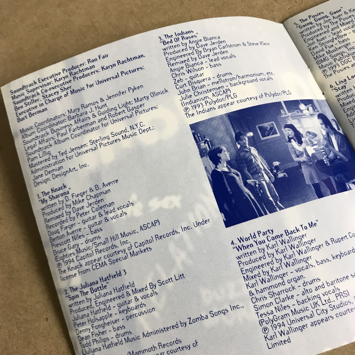 winona rider ../REALITY BITES original soundtrack #JULIANA HATFIELD/U2/DINOSAUR JR./POSIES/THE KNACK/ETHAN HAWKE other 