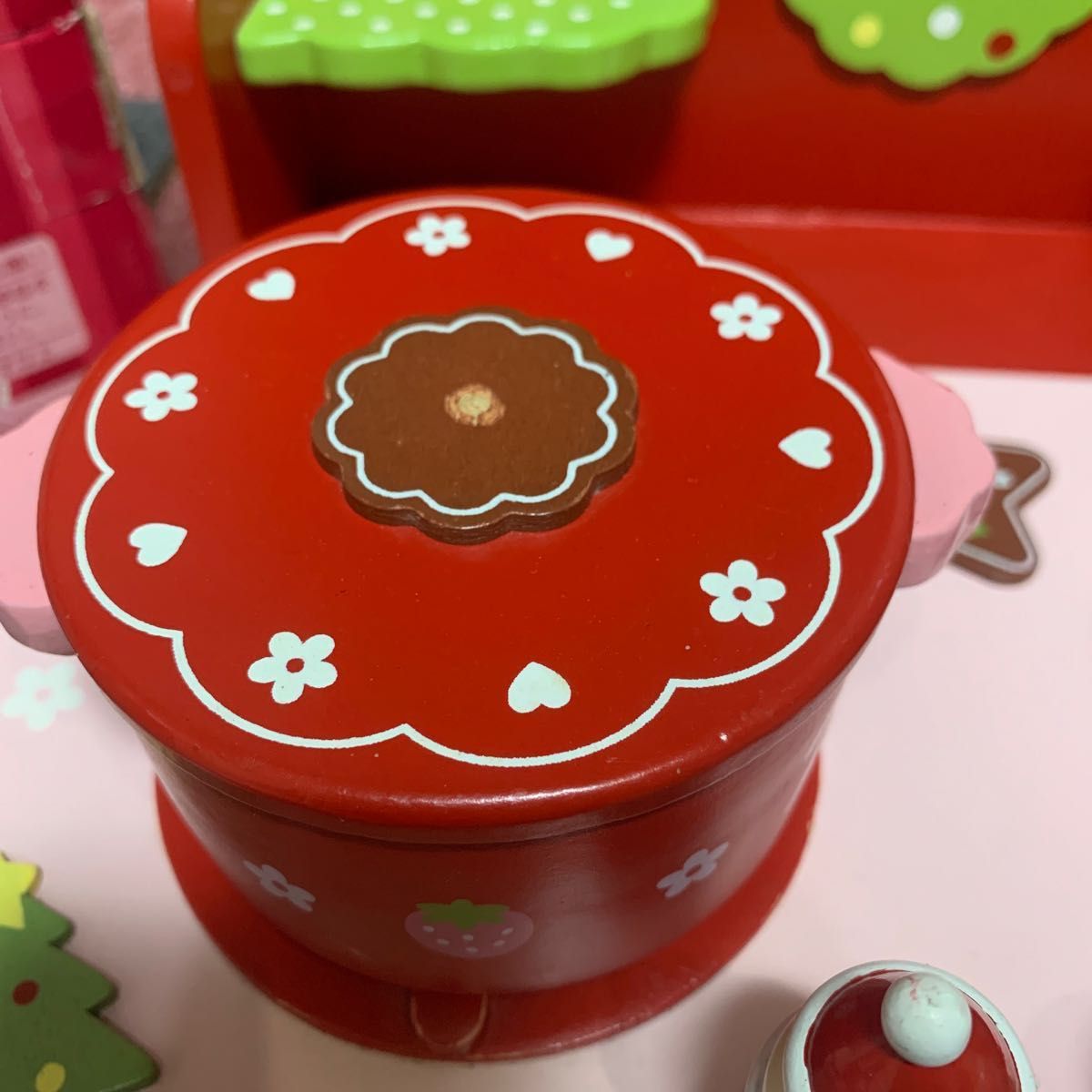 レア マザーガーデン 野いちご おままごと 木製 うさもも ミニスタンドキッチン クリスマスバージョン