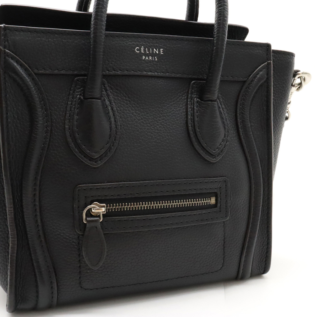 CELINE セリーヌ ラゲージ ナノショッパー ハンドバッグ ミニバッグ