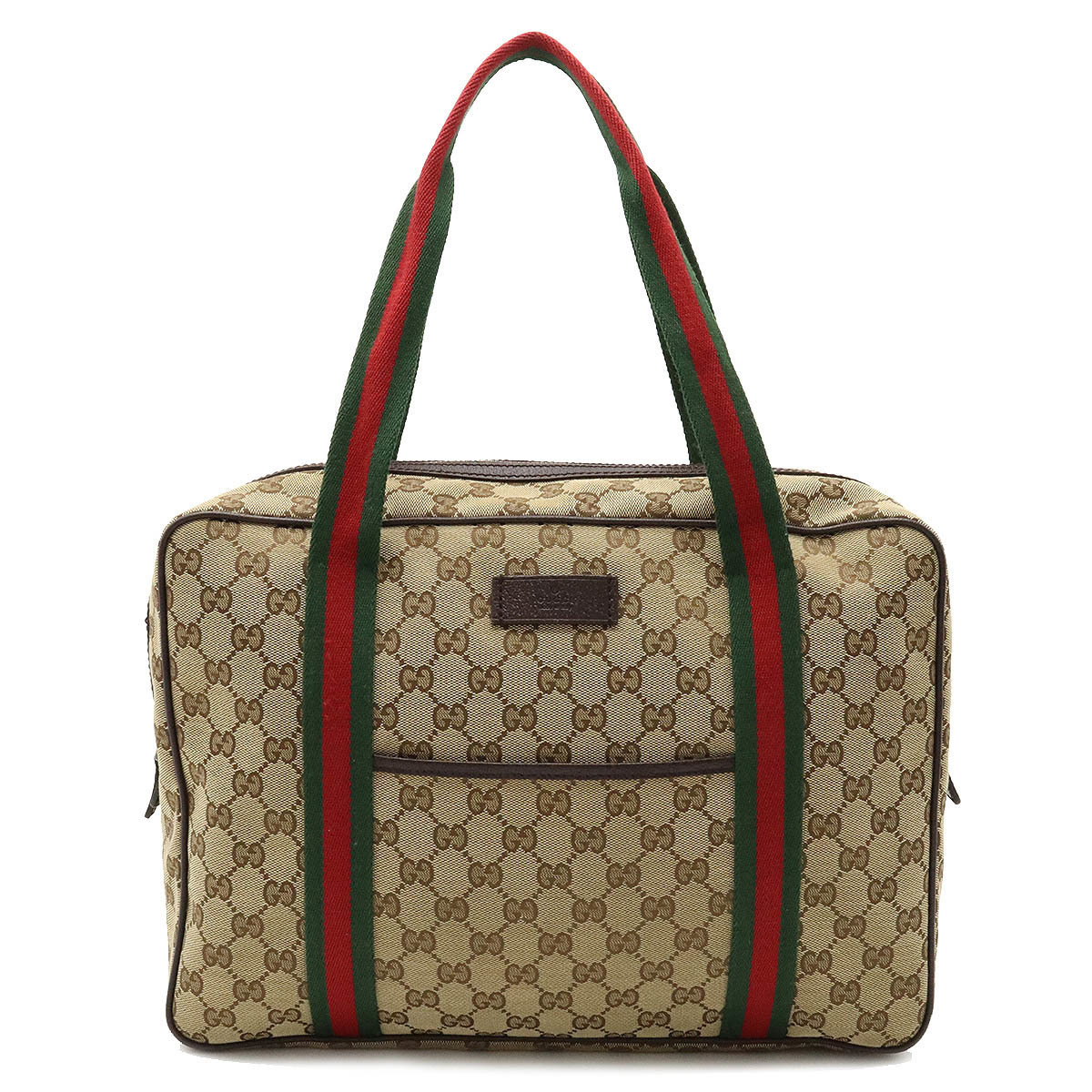 上品 GUCCI グッチ カーキベージュ レザー 肩掛け ショルダーバッグ