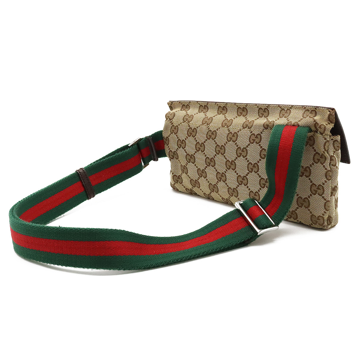 新作モデル GUCCI グッチ カーキベージュ レザー ヒップバッグ