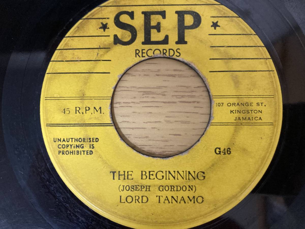 Lord Tanamo I Had A Dream / The Beginning (SEP) 7inch JA оригинал запись Rare
