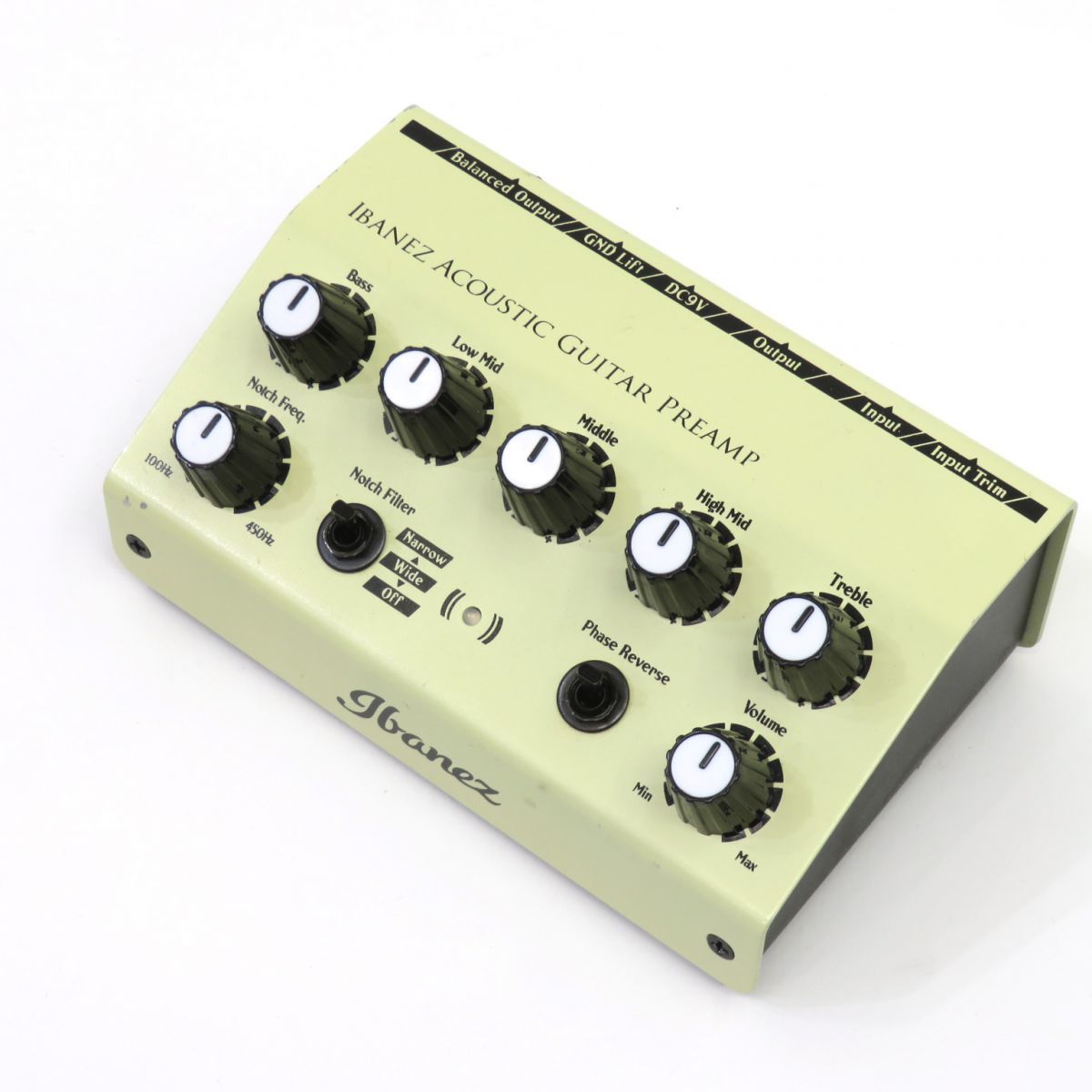 094s☆Ibanez アイバニーズ AGP10 ACOUSTIC GUITAR PREAMP アコギ用 アコースティックギター用 エフェクター プリアンプ ※中古_画像1