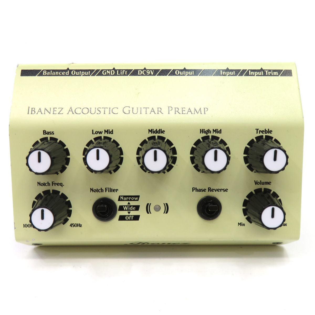 094s☆Ibanez アイバニーズ AGP10 ACOUSTIC GUITAR PREAMP アコギ用 アコースティックギター用 エフェクター プリアンプ ※中古_画像2