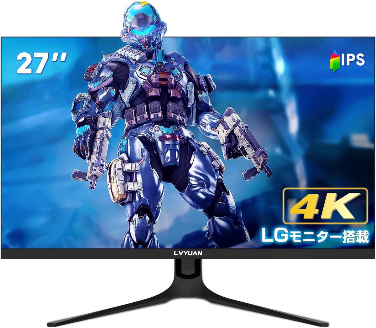 新品 27インチ 4k モニター 液晶モニターディスプレイ IPSパネル USB/HDMI/DP SRGB100% 高視野角 フレームレス ブルーライト Yinleader_画像1