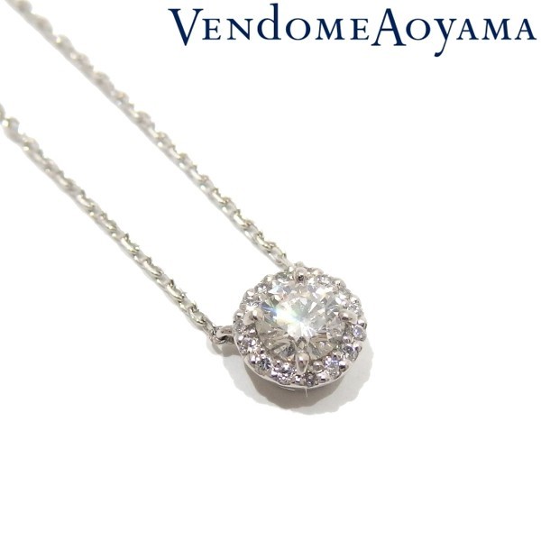  superior article *VENDOME AOYAMA diamond Grace necklace 0.38ct PT850 PT950 platinum Vendome Aoyama *