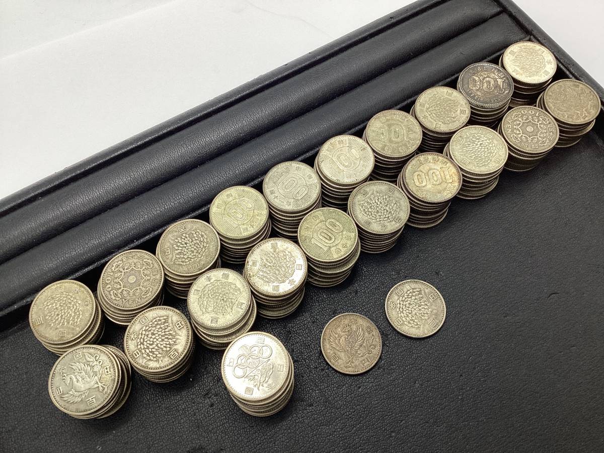 4837B□ 100円銀貨 稲穂 鳳凰 東京オリンピック 1964年 昭和 額面21200