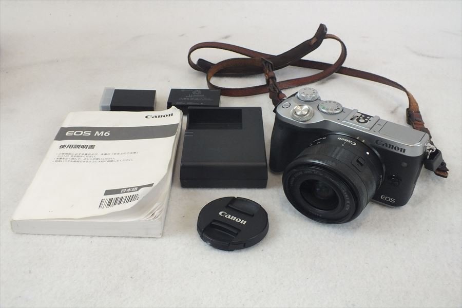 ☆ Canon キャノン EOS M6 ミラーレス一眼レフ 15-45mm 3.5-6.3 取扱