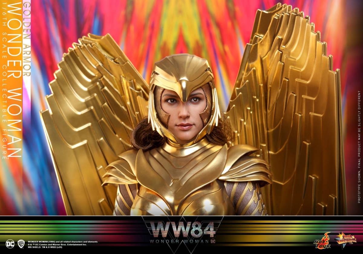 新品未開封 MMS577 ホットトイズ ワンダーウーマン１９８４（ゴールドアーマー版） １/６ フィギュア Wonder Woman (Gold Armor Version)_画像3