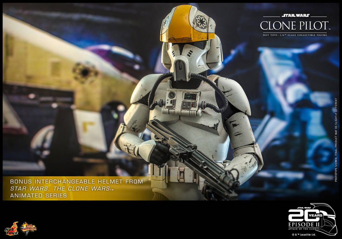 新品未開封 ホットトイズ MMS648 スター・ウォーズ エピソード2 クローンの攻撃 クローン・パイロット Clone Pilot 1/6 (検 TMS064 TMS023)_画像3