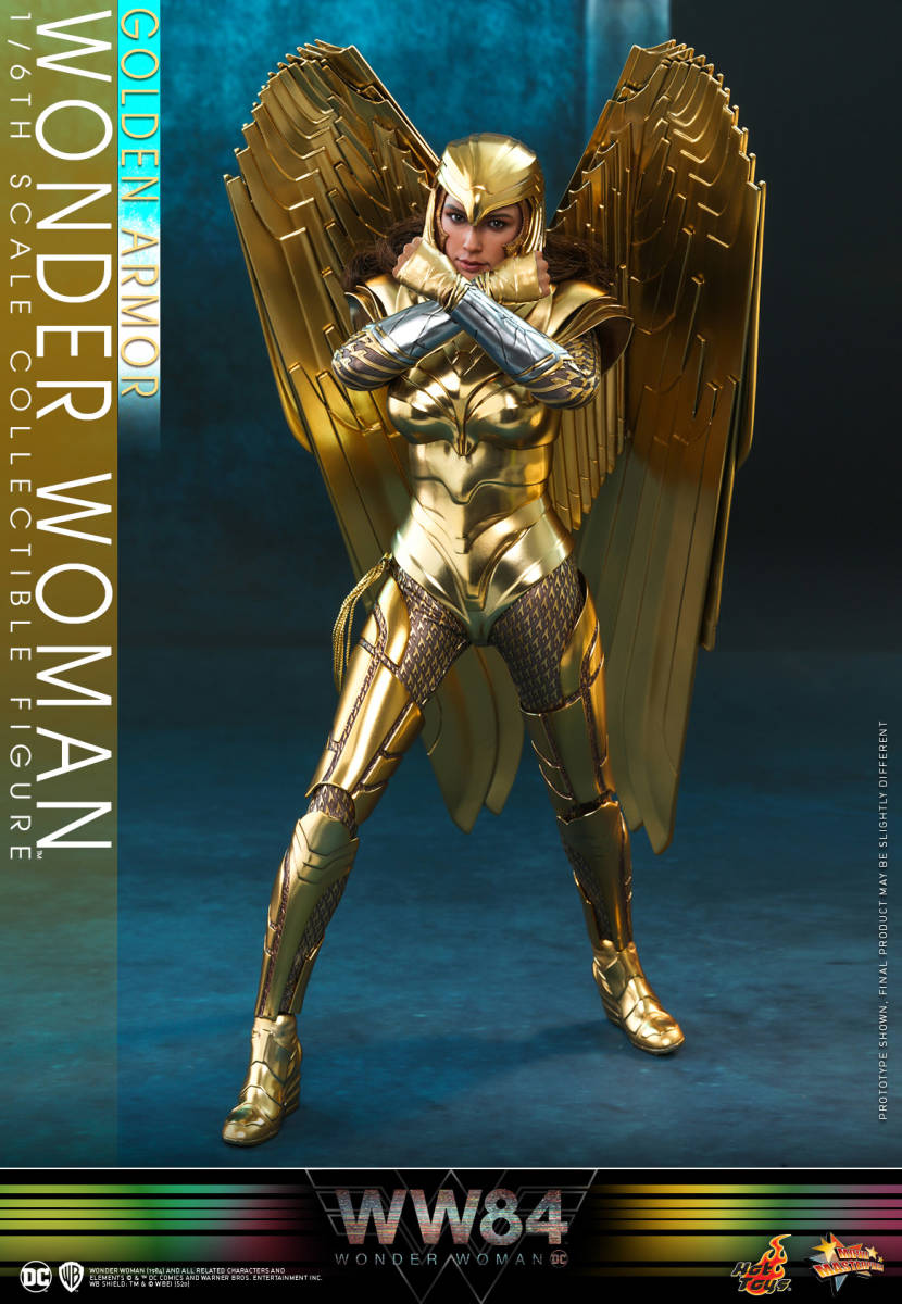 新品未開封 MMS577 ホットトイズ ワンダーウーマン１９８４（ゴールドアーマー版） １/６ フィギュア Wonder Woman (Gold Armor Version)_画像9