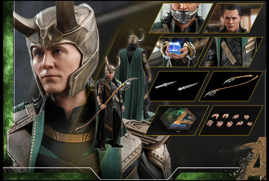 新品未開封 ホットトイズ MMS579 アベンジャーズ エンドゲーム Avengers Endgame ロキ Loki 1/6フィギュア (検 mms472 mms231)