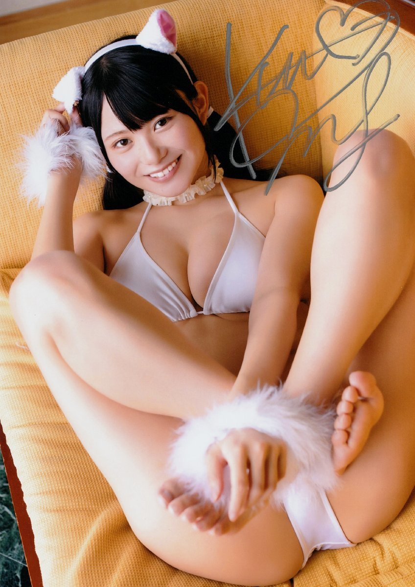 【全品送料無料】 【桜井木穂Vol.2/トレーディングカード】高画質直筆サイン入A4サイズ生写真1 発売イベント特典 さ行