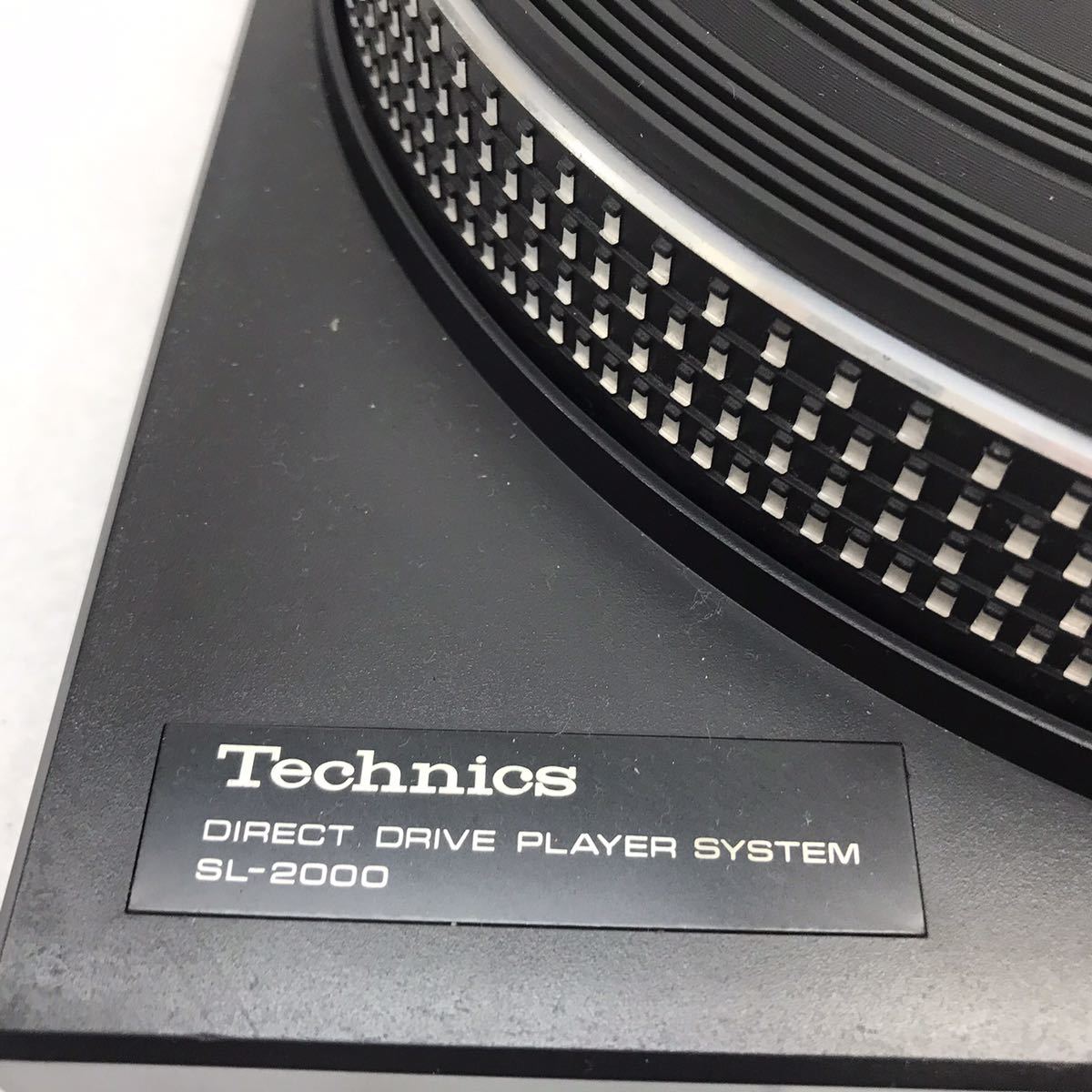  Cサト2 Technics SL-2000 Manual Direct Drive Turn Table 動作未確認レコードプレイヤー ターンテーブル ダイレクトドライブ _画像4