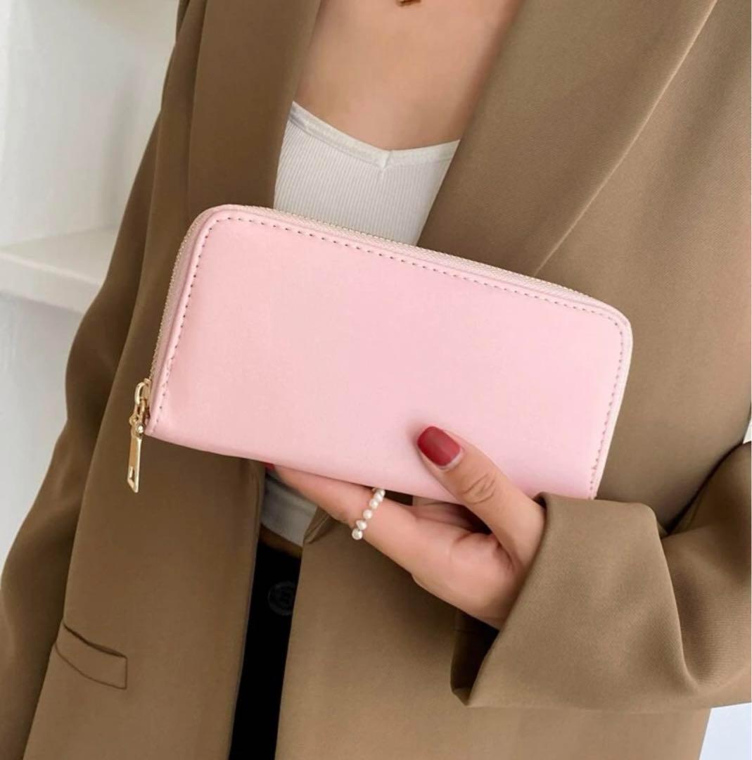 最安価格 長財布 財布 新品 未使用 スキミング防止機能付き ピンク