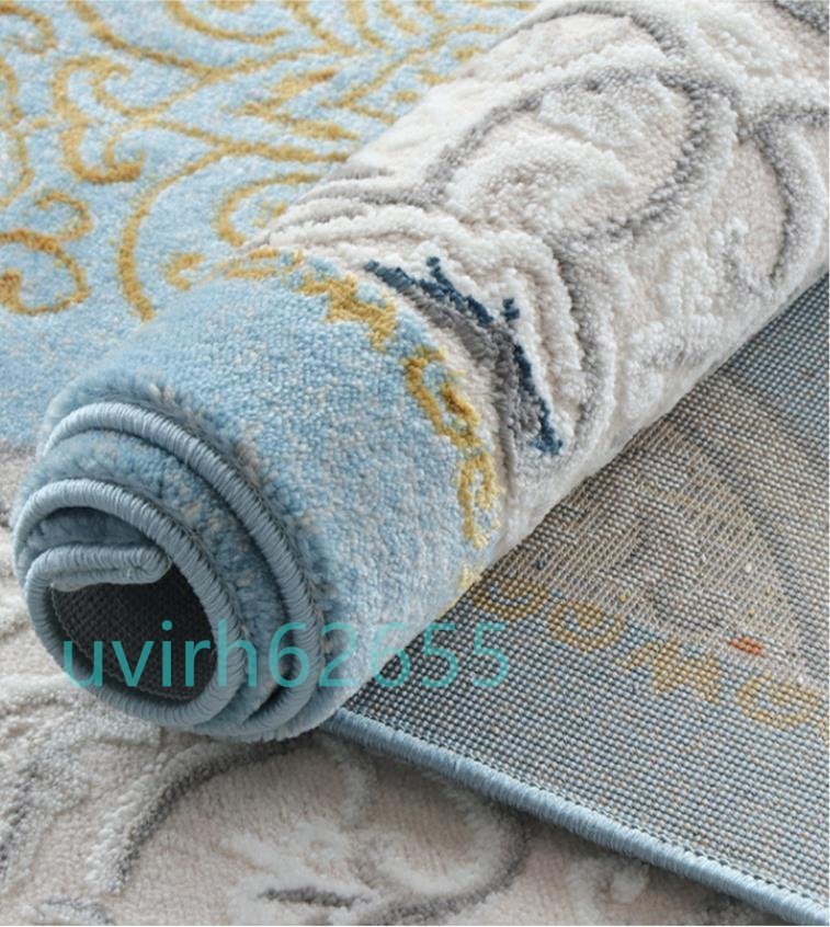 高品質 ☆最高級 特選作品 本物 段通 シルク絨毯 手織りカーペット 花柄160cm*230cm ペルシャ絨毯_画像2