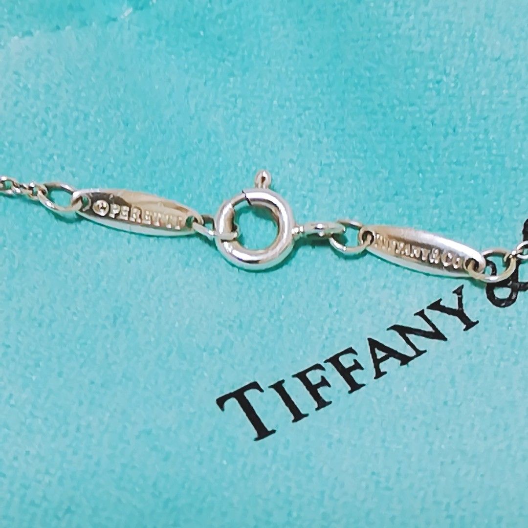 極美品★ティファニー カラーバイザヤード アクアマリン ネックレス TIFFANY&Co 一粒 ペンダント シルバー