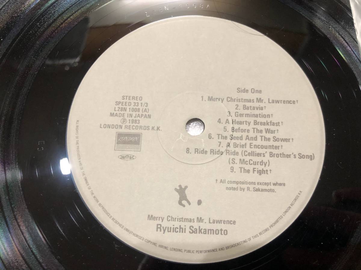 売れ筋がひ新作! LP 帯付 坂本龍一 戦場のメリークリスマス