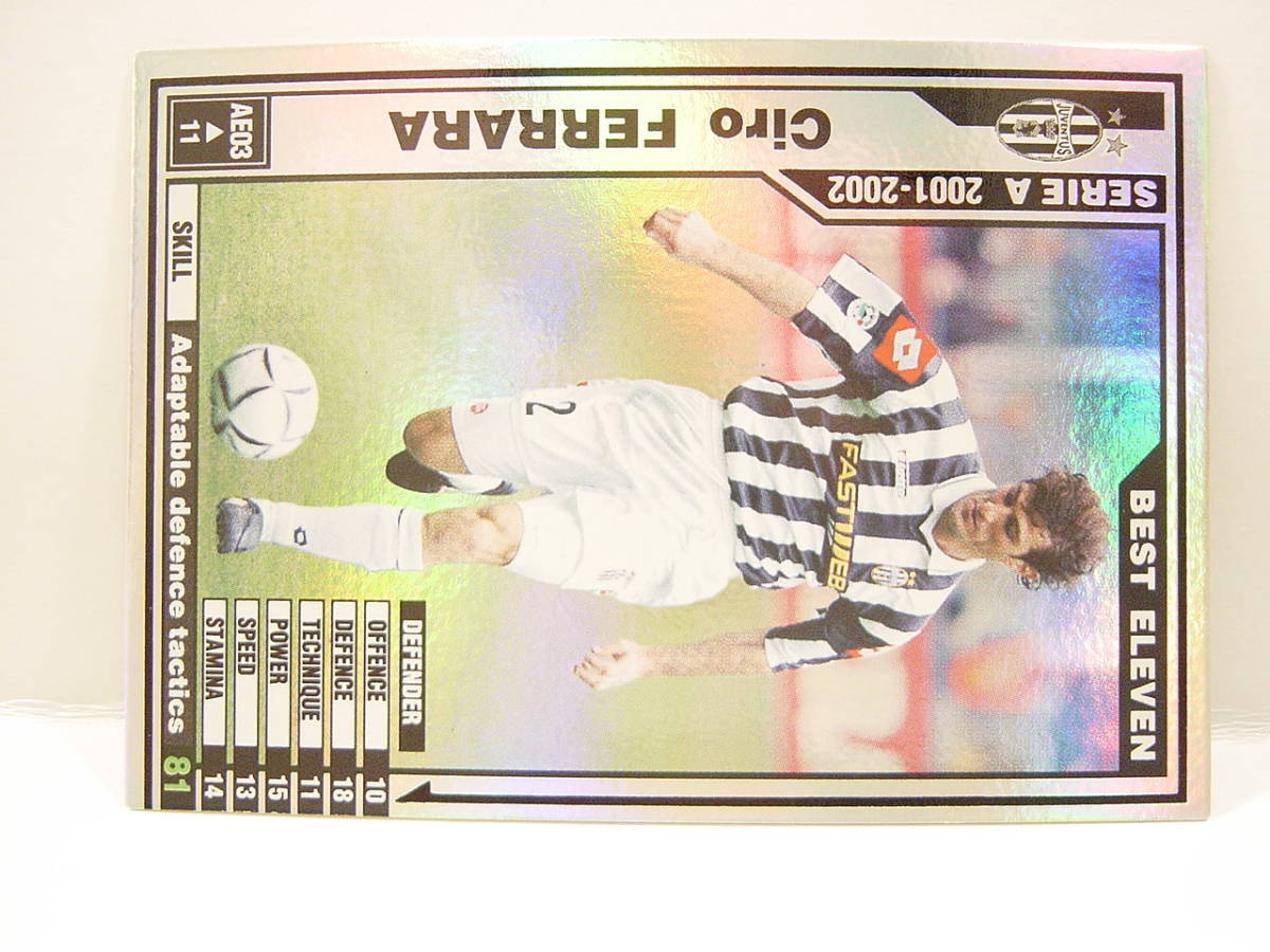 Panini WCCF 2001-2002 AE チロ・フェラーラ　Ciro Ferrara 1967 Italy　Juventus FC 01-02 Serie A Best eleven_画像3
