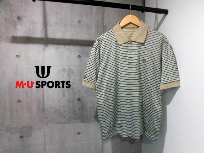 美品 M・U SPORTS MUスポーツ ミエコウエサコ/メッシュボーダー 半袖