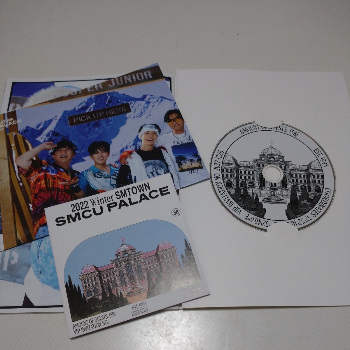 SUPER JUNIOR Ver. CD 2022 Winter SMTOWN SMCU PALACE トレカ ポストカード ポスター なし_画像3