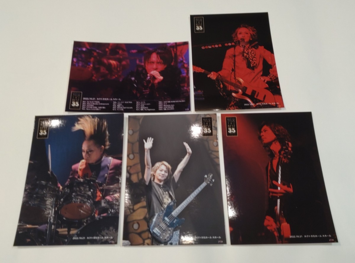 BUCK-TICKメモリアルカード 全メンバーセット 「TOUR THE BEST 35th anniv.」2022年10月21日 ホクト文化ホール(長野)_画像1