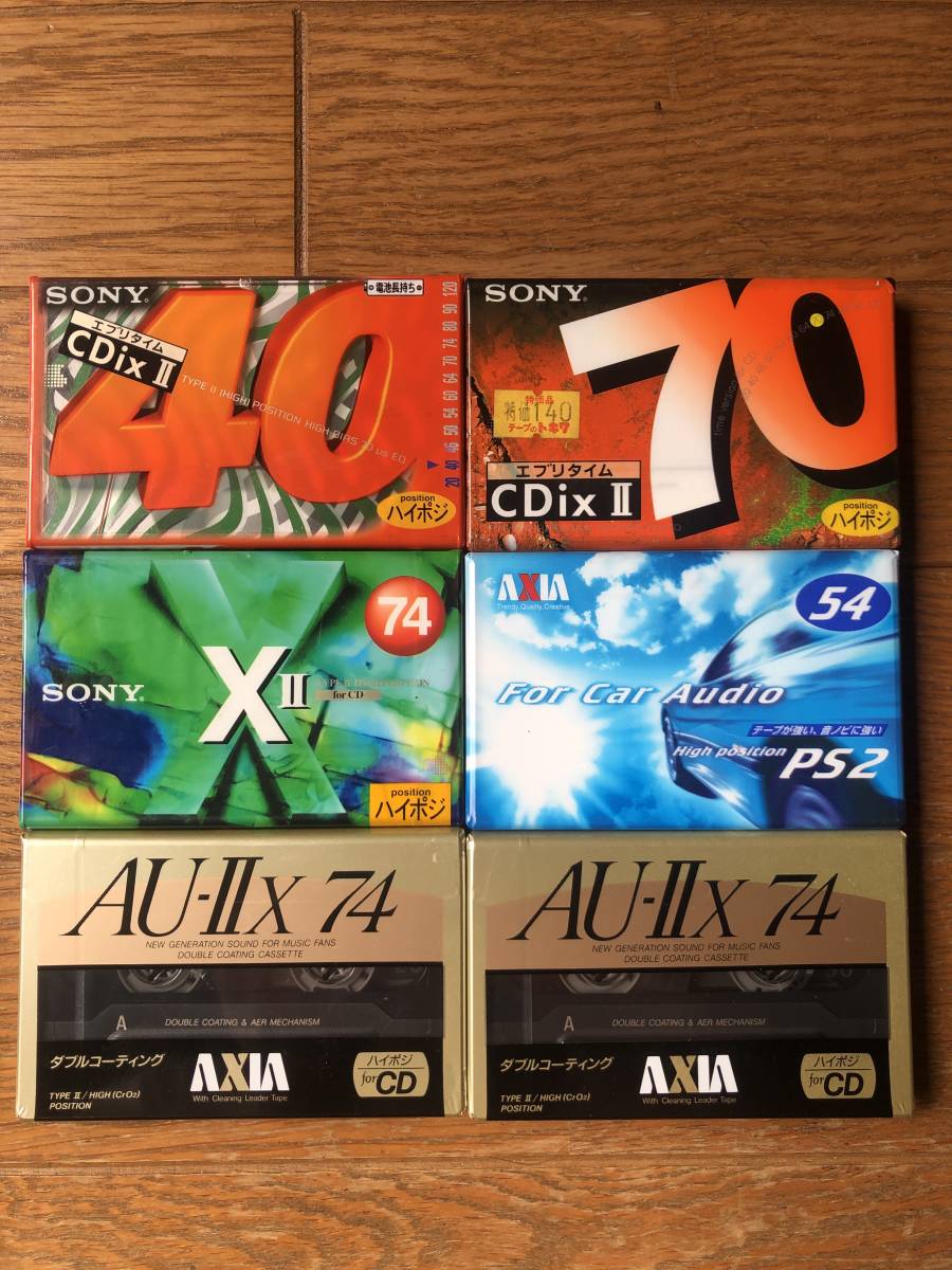 未開封品 カセットテープ 6本分 AXIA ソニー - 通販 - olgapuri.org