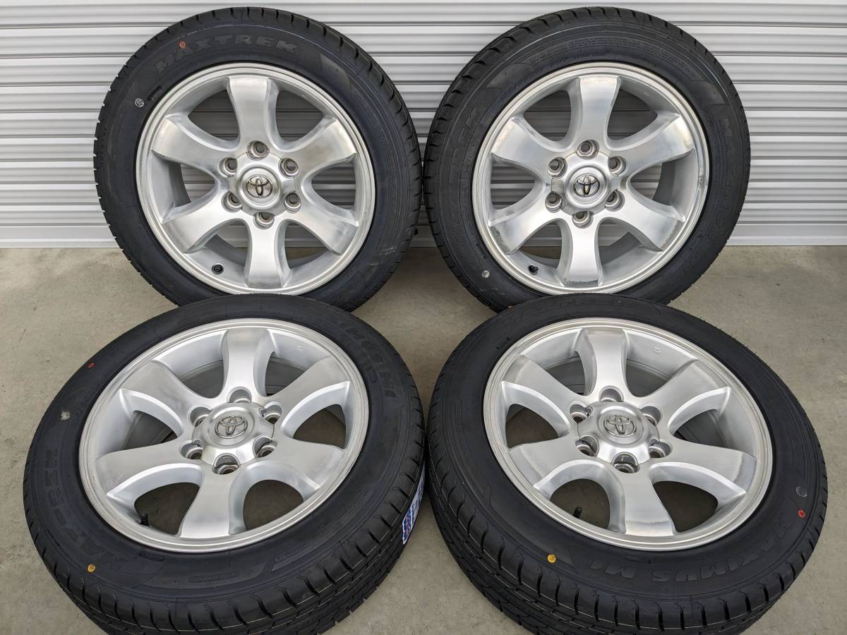中古ホイール 新品タイヤ 120系 ランクル プラド 純正 アルミ 17インチ