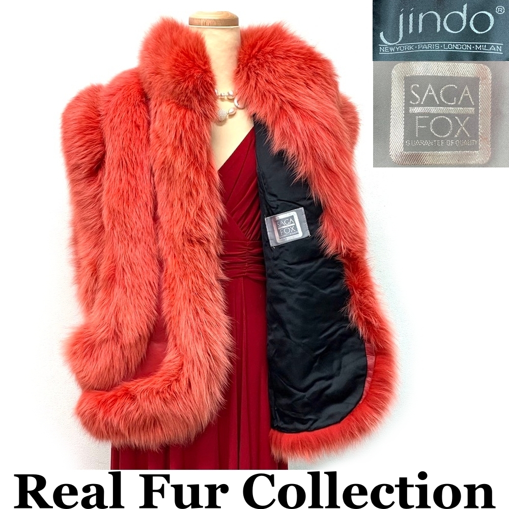 51%OFF!】 SAGAFOX jindo カラーフォックス 毛皮コート Real Fur