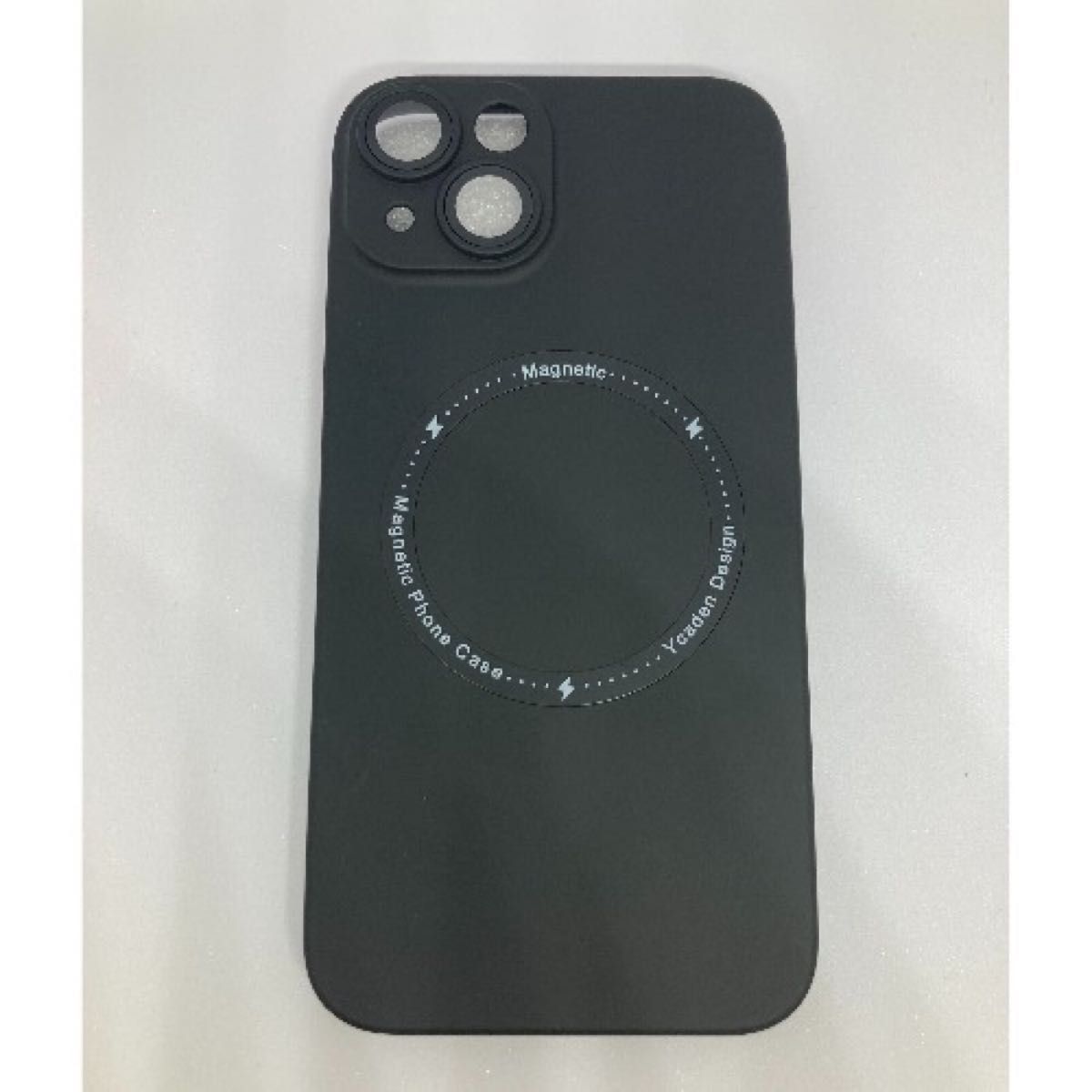 【iPhone14/ブラック】Magsafe対応　カメラレンズ 保護  シンプル　おしゃれ　iPhoneケース　耐衝撃　マグセーフ