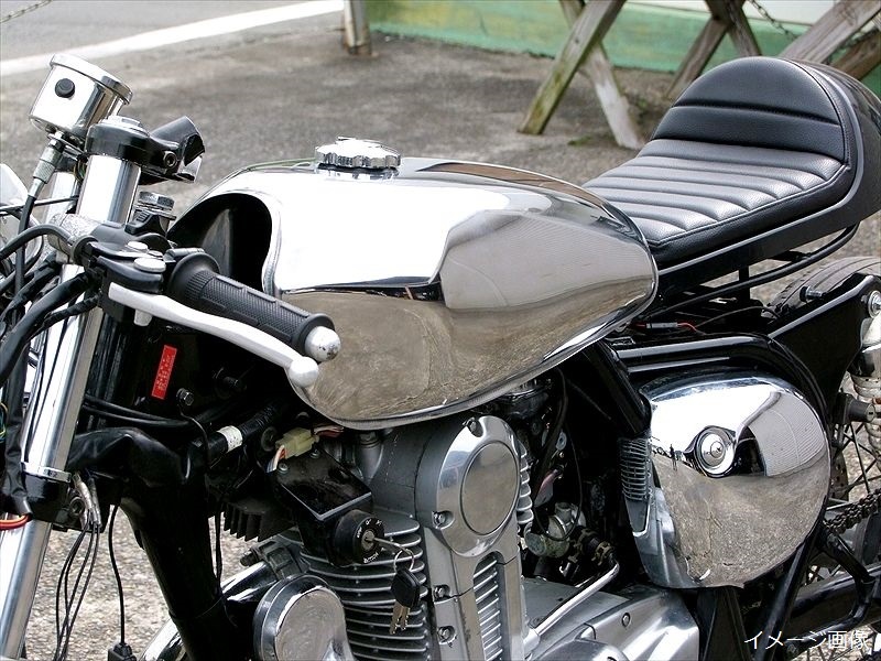 ラスト1台◇ロングピーナッツタンク◇汎用タンク◇鏡面◇メッキ