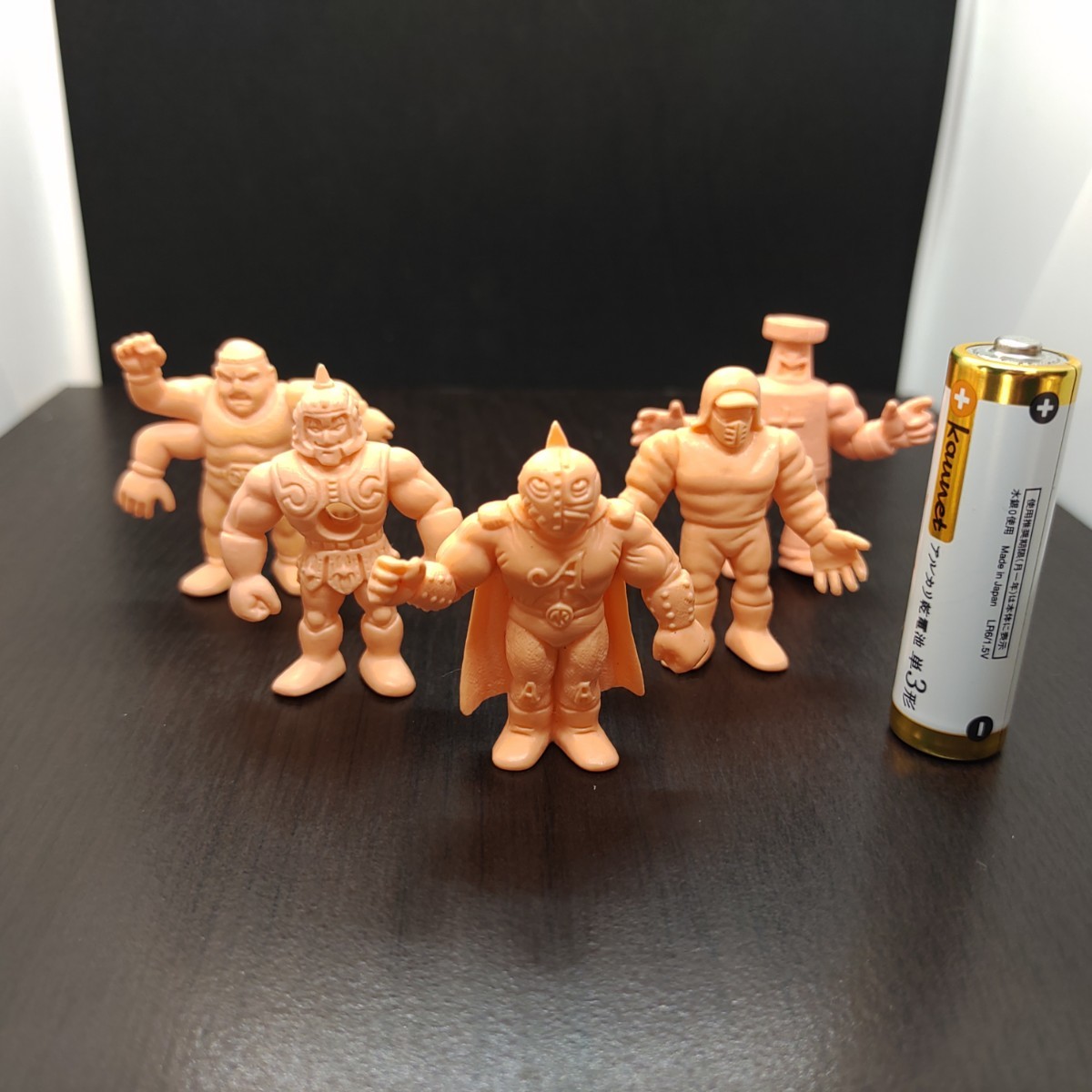  Kinnikuman gold erasing gold kesi reprint . color pale orange eraser 5 body set soldier sa tongue Cross King The 100 ton other 