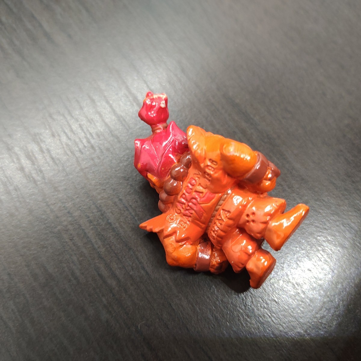  Street Fighter .. color mini figure orange * scratch, peel off have 