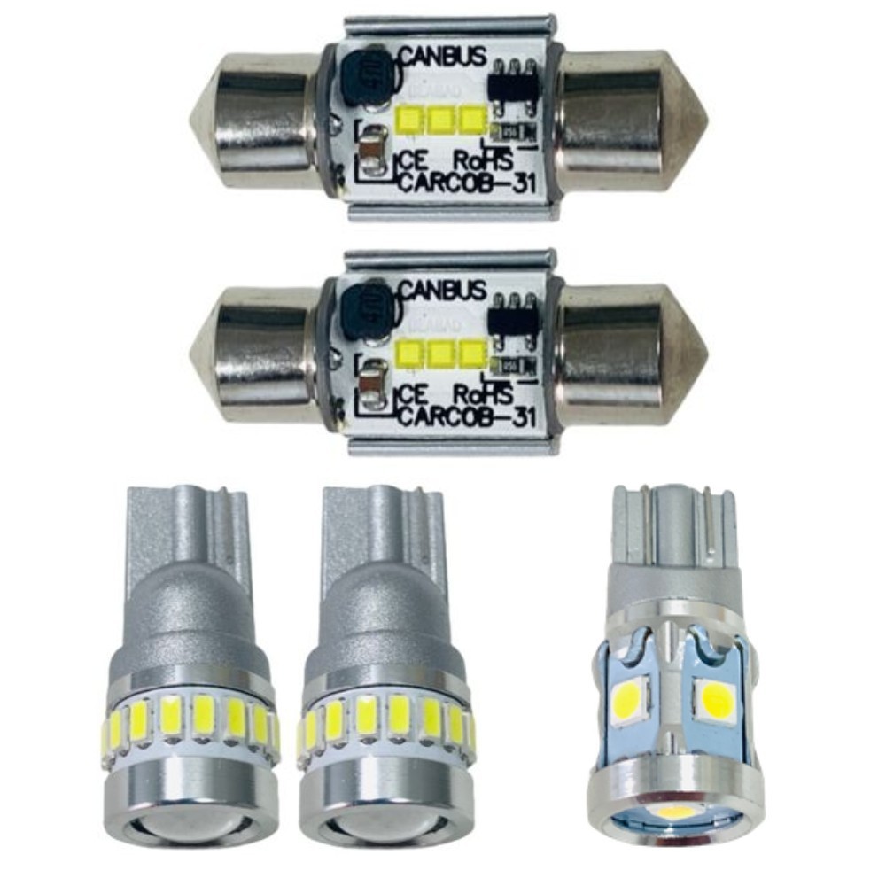 鬼爆 MB15S デリカD:2 后期 純正球交換用 T10 LED ルームランプ 5點セット 車內(nèi)燈 ウェッジ球 電球 ナンバー燈