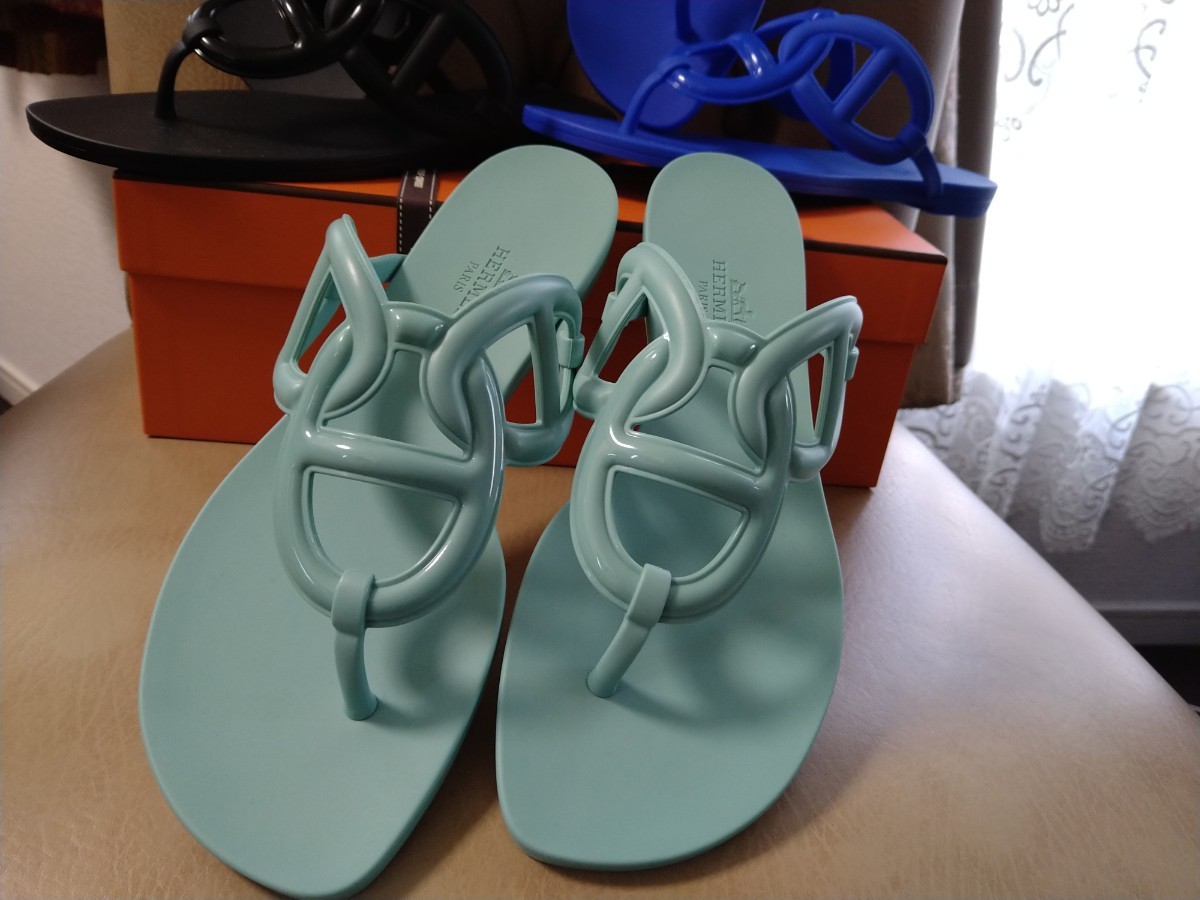 HERMES エルメス 完売人気 Egerie sandal ビーチサンダル 36 新品