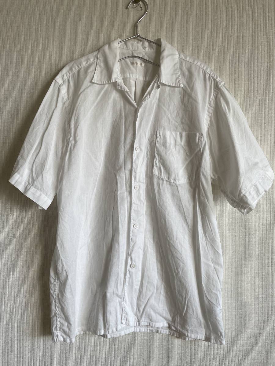 COMOLI コモリ 21SS ベタシャン 半袖 オープンカラー シャツ 白 サイズ