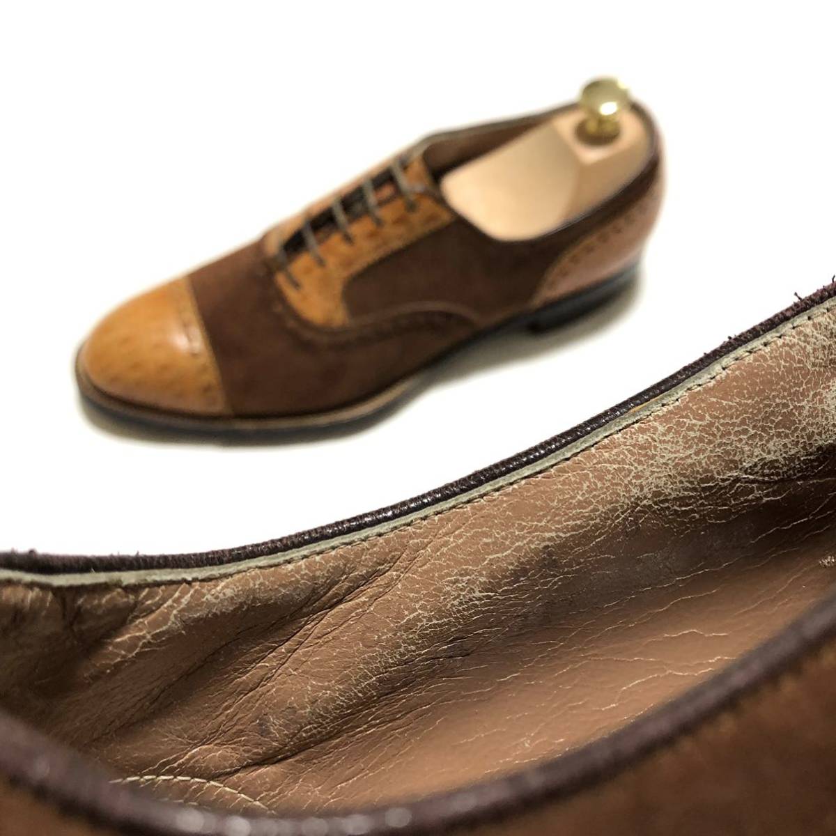 希少 レア BRITISH WALKERS Vintage Spectator Shoes ブリティッシュ ウォーカー ビンテージ シューズ / Florsheim フローシャイム