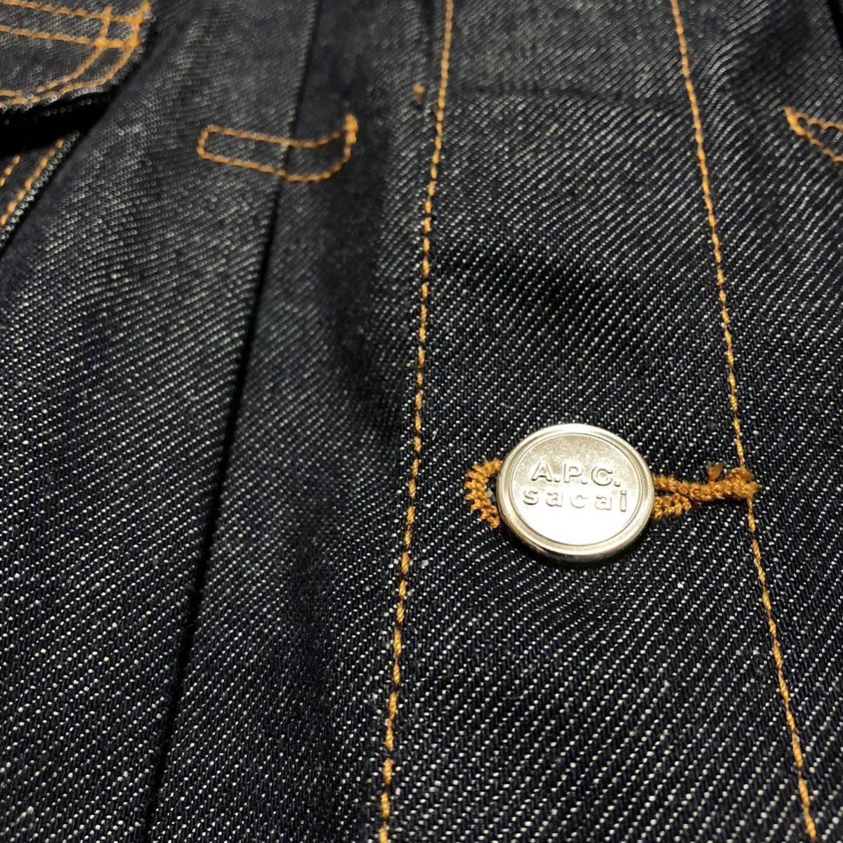 sacai × A.P.C デニム MA-1 ドッキングジャケット Gジャン デニム