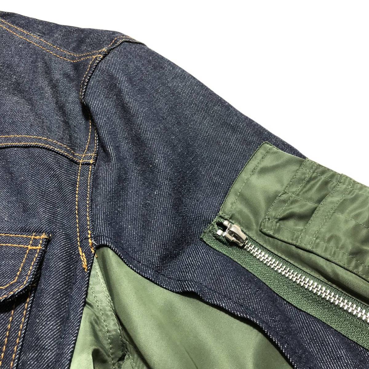 ポイントキャンペーン中 sacai × A.P.C デニムジャケット apc 再構築