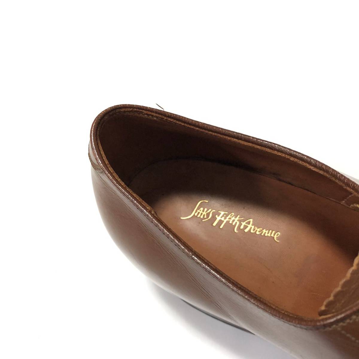 希少 激レア Saks Fifth Avenue Johnston&Murphy ビンテージシューズ ドレスシューズ レザーシューズ / Florsheim フローシャイム