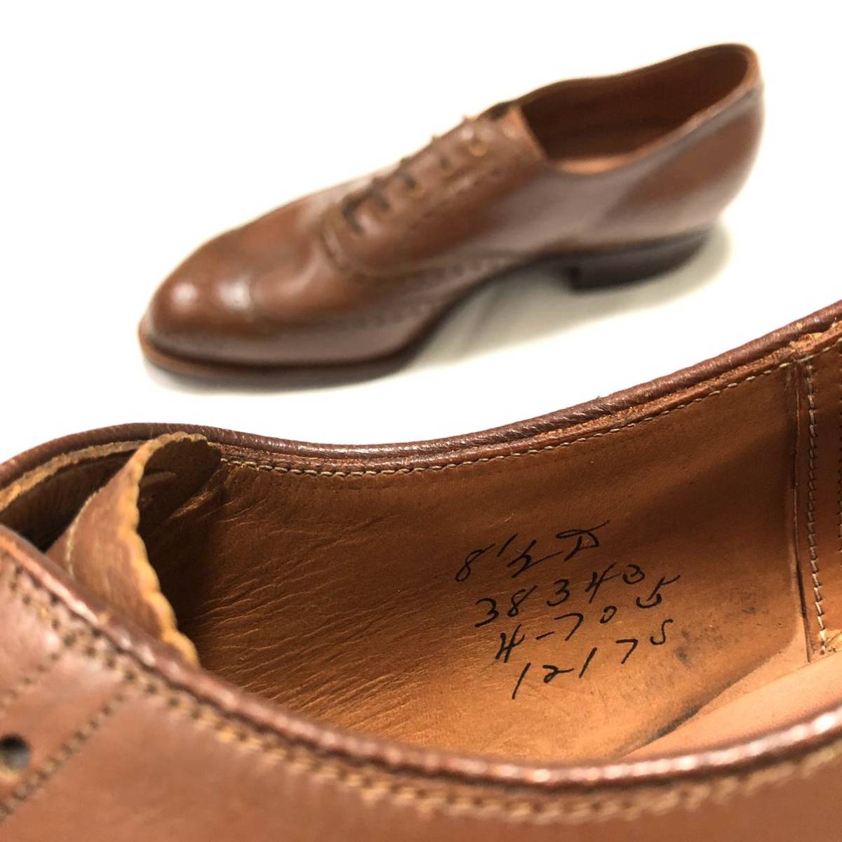 希少 激レア Saks Fifth Avenue Johnston&Murphy ビンテージシューズ ドレスシューズ レザーシューズ / Florsheim フローシャイム