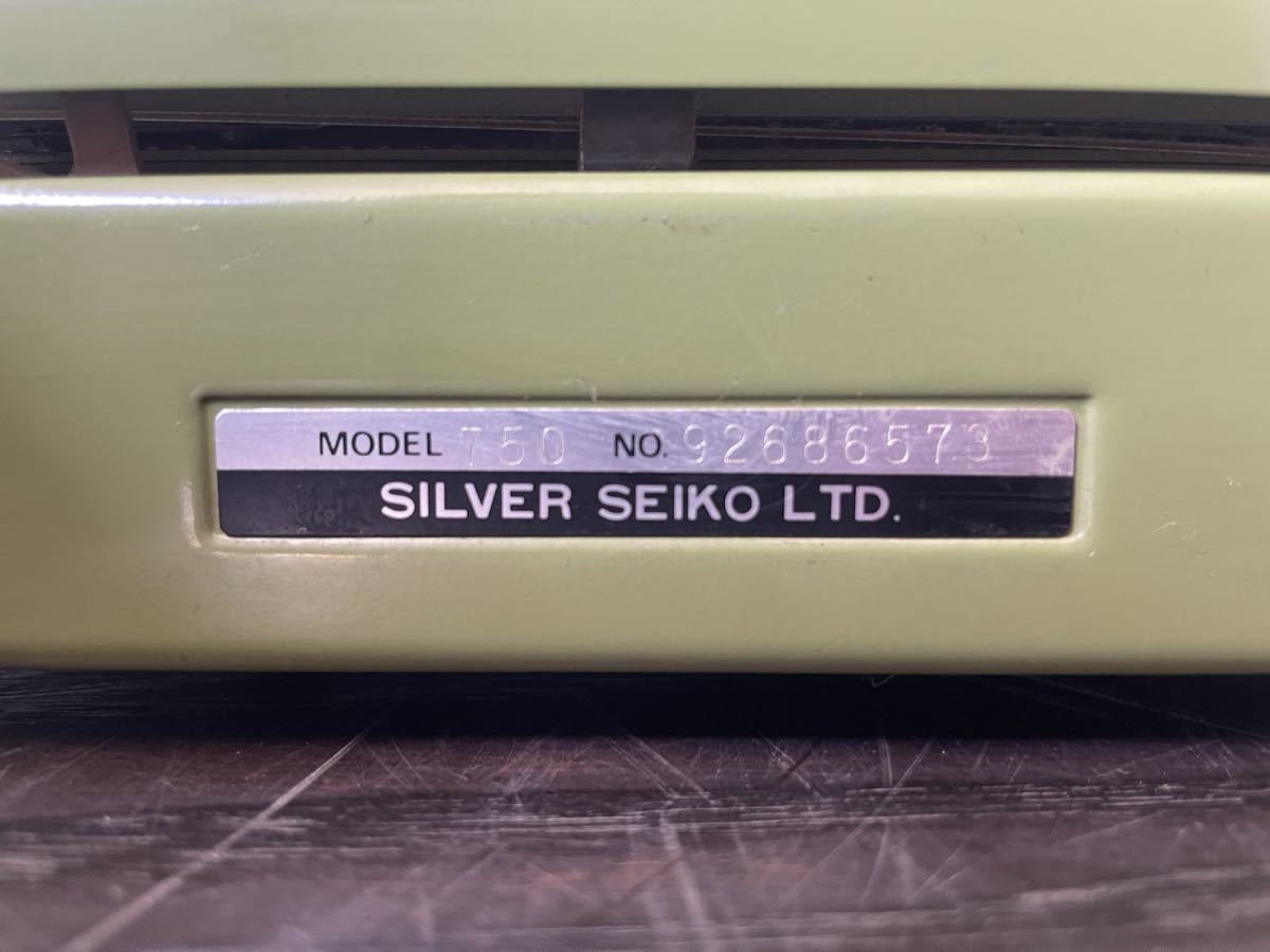 当時物☆SILVER SEIKO REED 750 タイプライター FAST SPACER 事務用品 シルバーセイコー 動作未確認の画像9