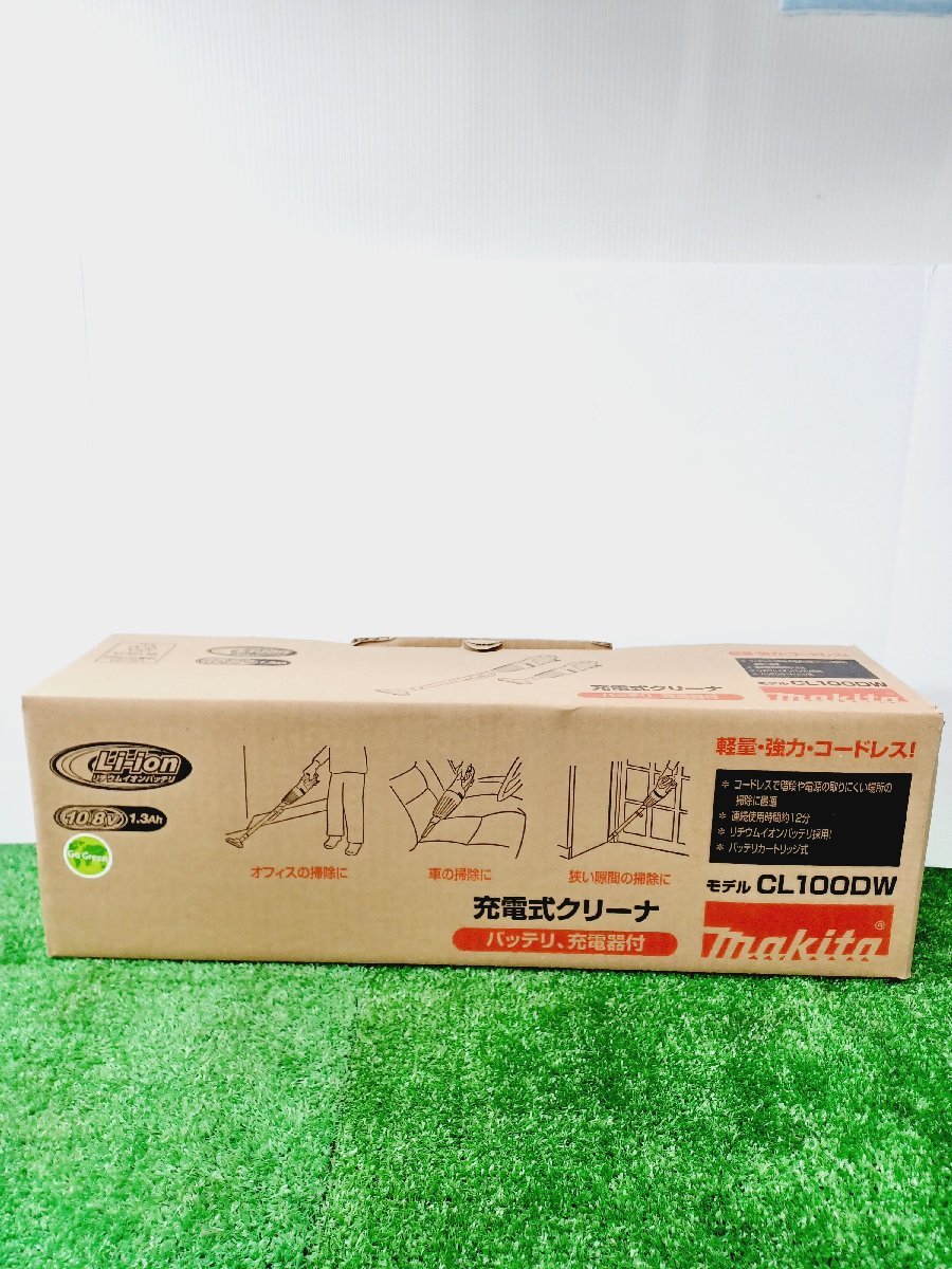 【未使用品】★マキタ 充電式クリーナー コードレス 掃除機 CL100DW 電動工具/ IT68G328OVWO_画像1