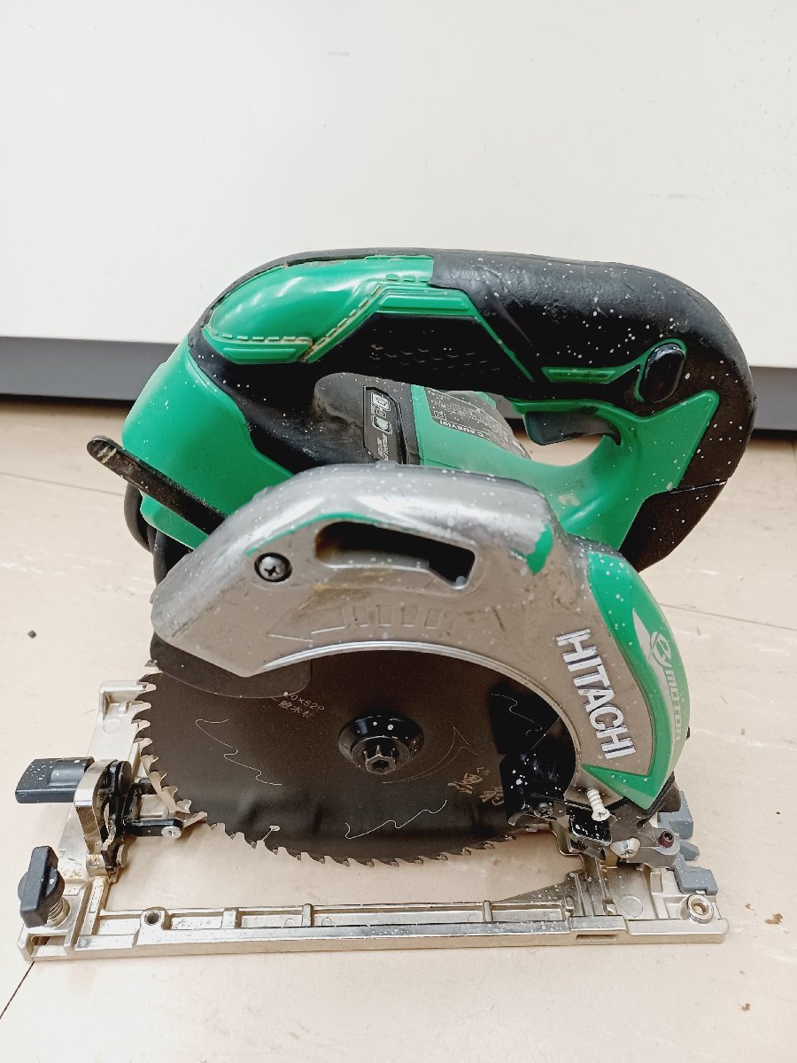 【中古品】★HiKOKI(舊日立工機(jī)) 深切り電子造作丸のこ のこ刃徑165mm LEDライト付 グリーン C6UEY(S) 電動工具/ITLC4GNC5OXO