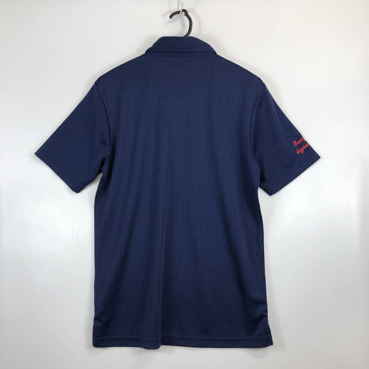 フィラゴルフ FILA GOLF 半袖速乾ポロシャツ ネイビー Lサイズ_画像5