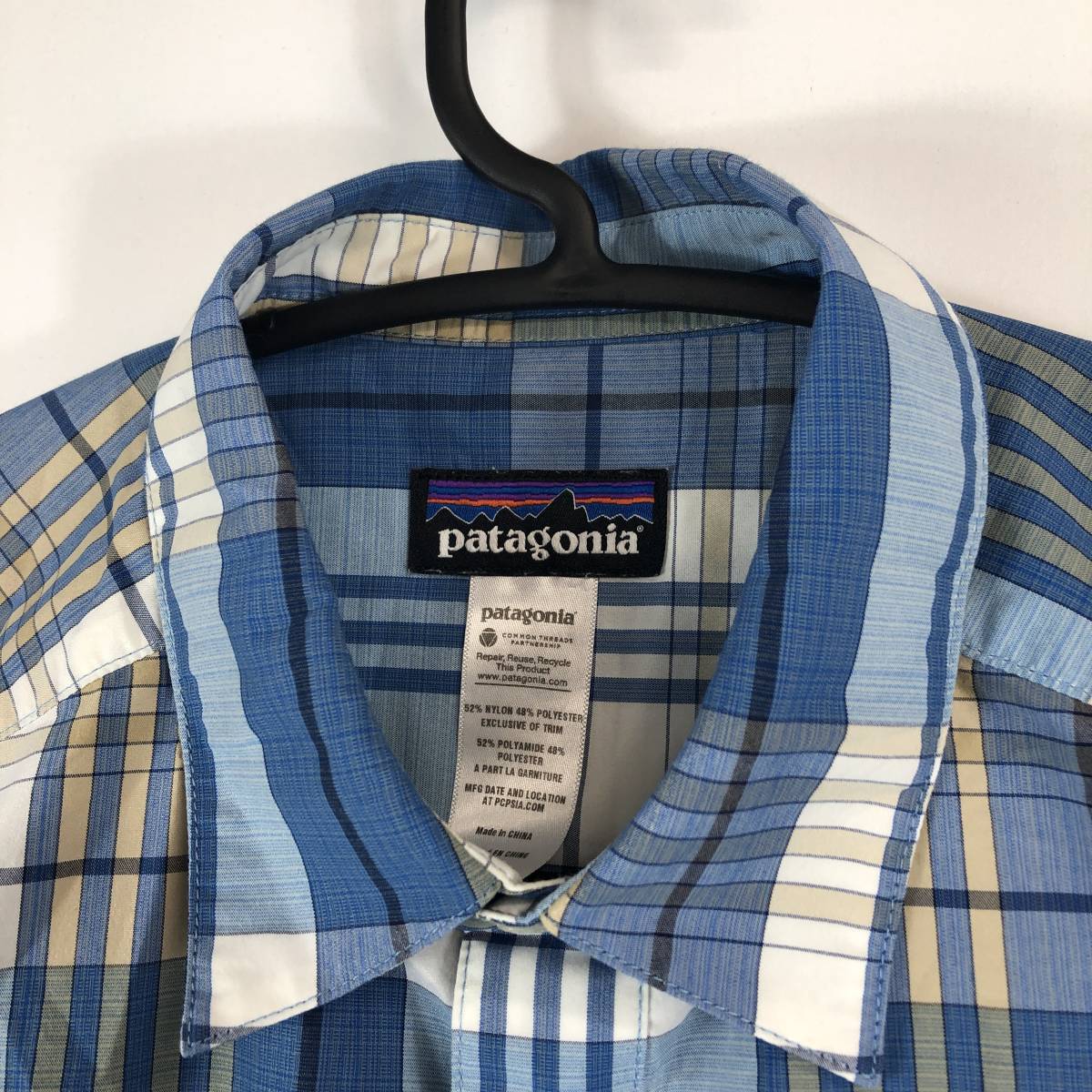 patagonia パタゴニア 半袖ボタンシャツ チェック Gone Again Shirt ゴーンアゲインシャツ 54105SP13 XSサイズ