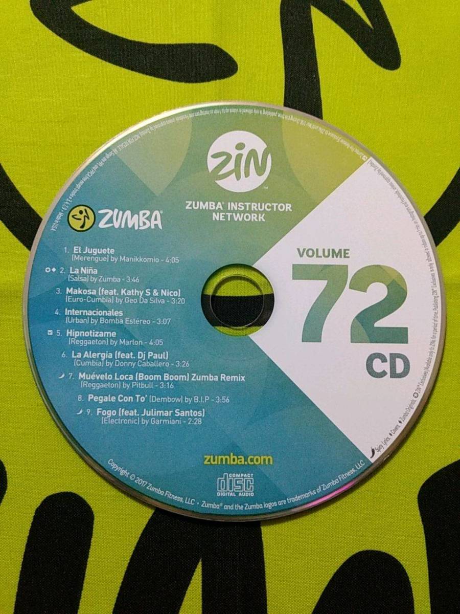 即決！　ZUMBA　ズンバ　ZIN72　CD＆DVD　インストラクター専用_画像3