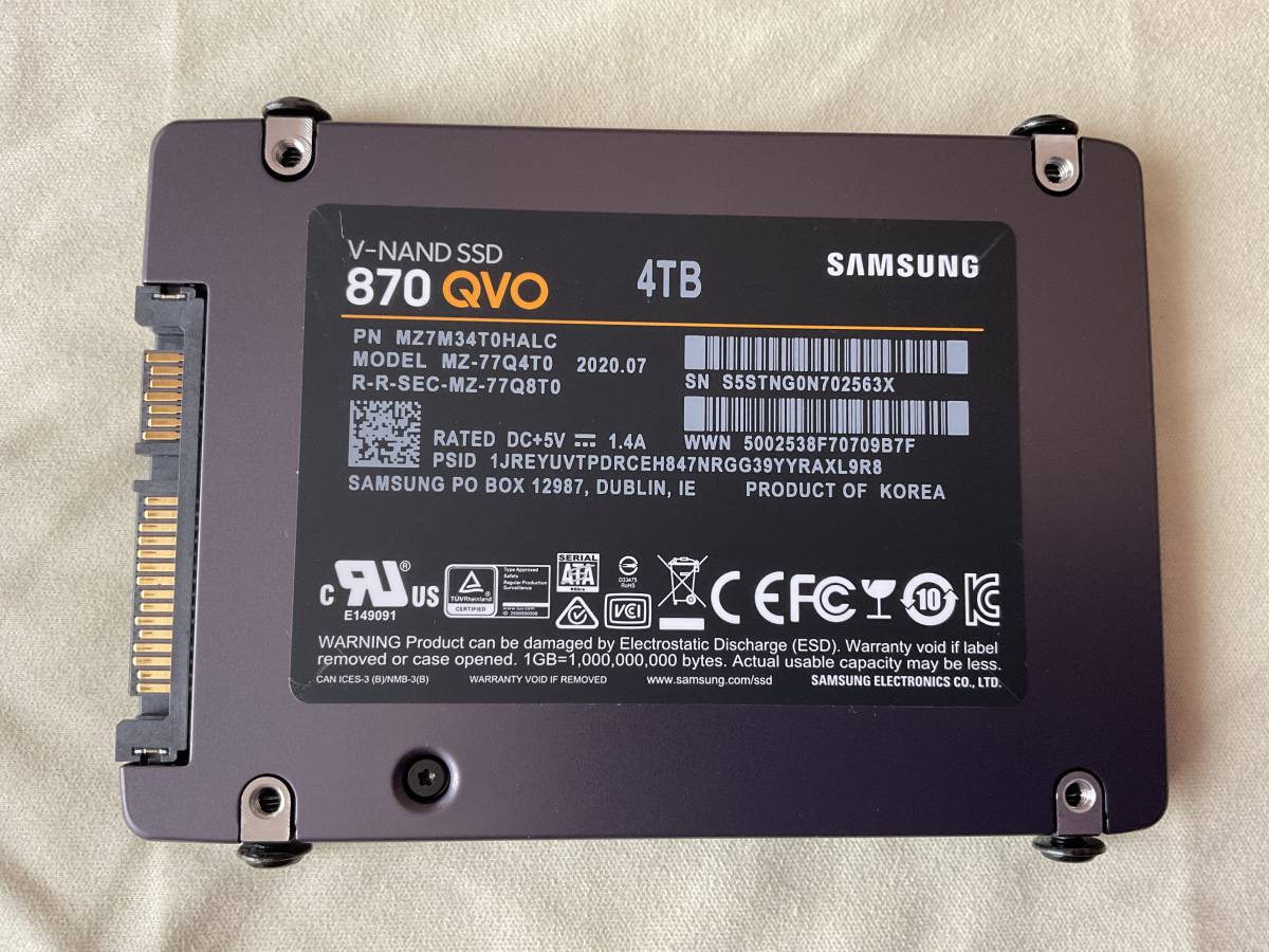 Samsung 870 QVO 4TB 2.5インチ MZ-77Q4T0 alianca.pe.gov.br