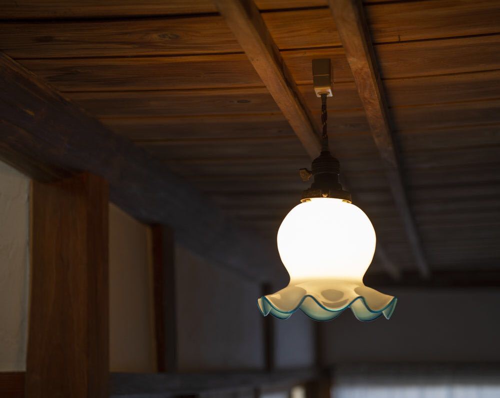 電傘 ランプシェード 照明器具 昭和レトロ 乳白色 レトロ アンティーク 