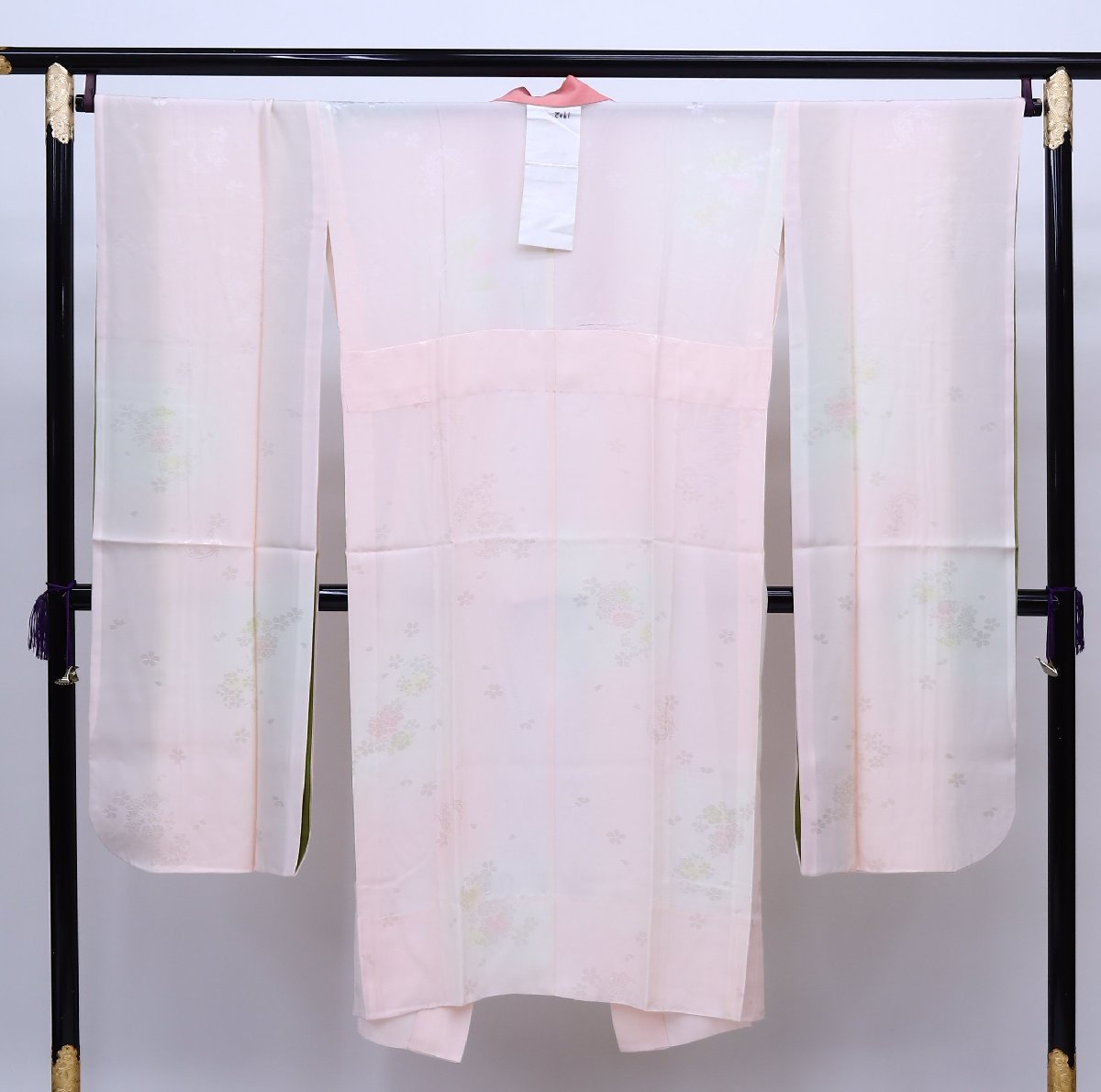 Cherry☆x0098od☆襦袢フェア☆振袖用 長襦袢 刺繍の半衿付き☆ピンク